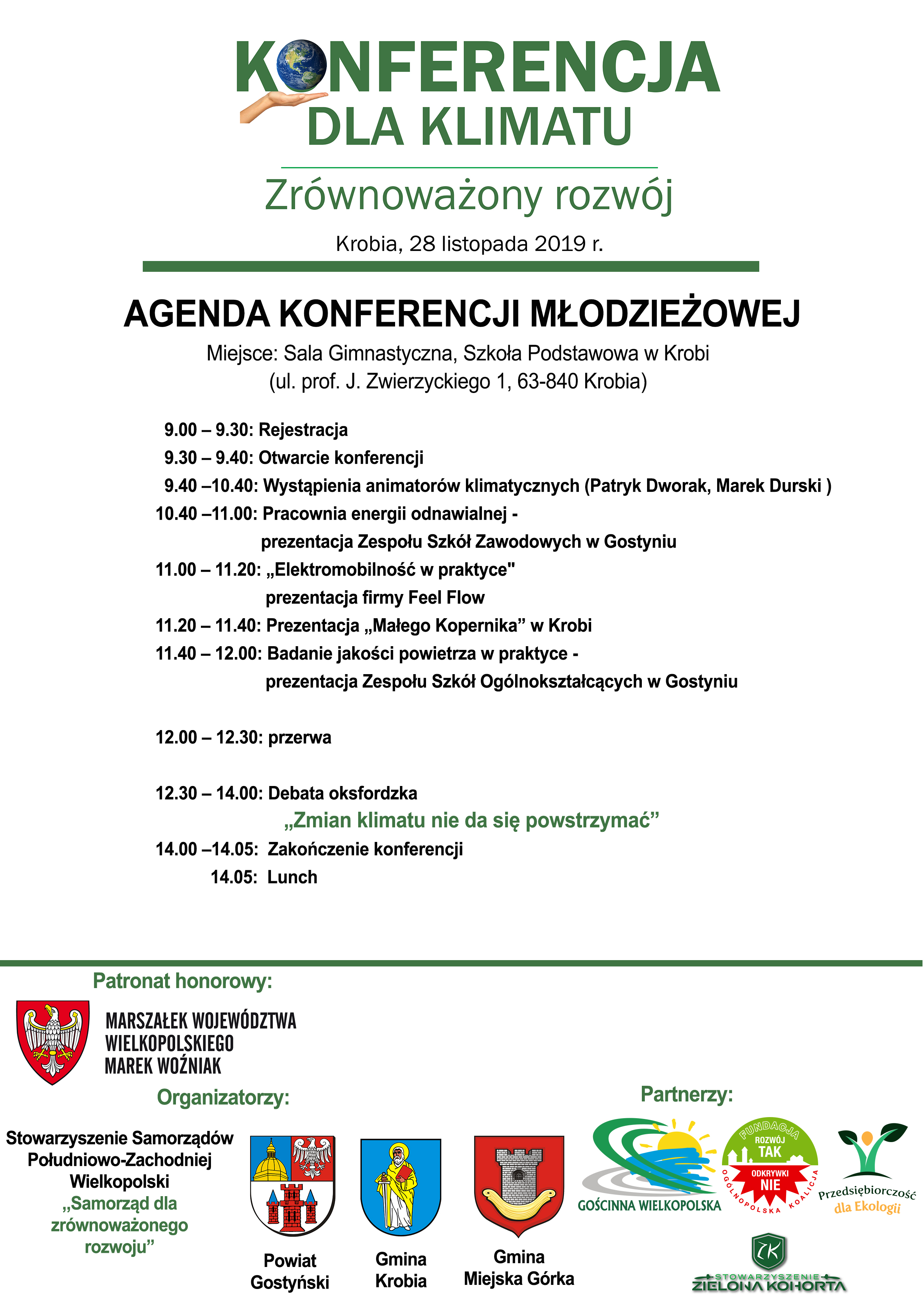 Agenda konferencji młodzieżowej