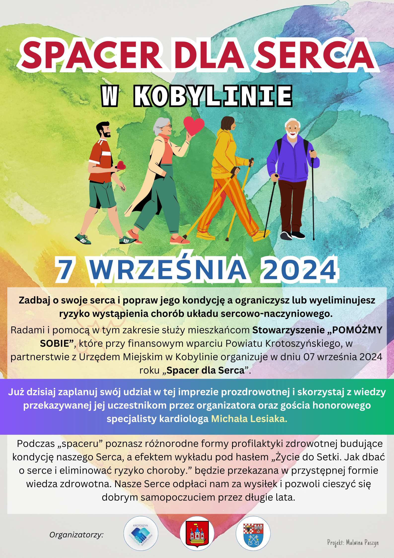 Plakat z informacją jak w treści