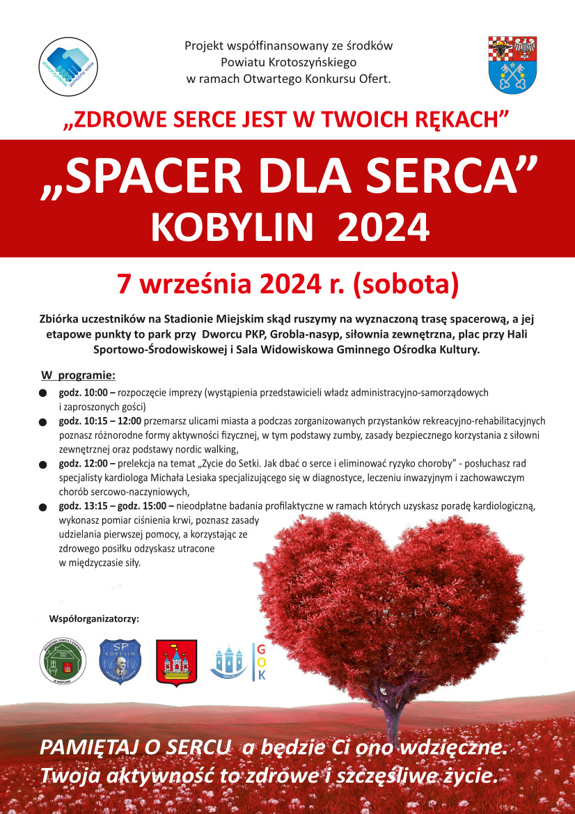 Plakat z informacją jak w treści