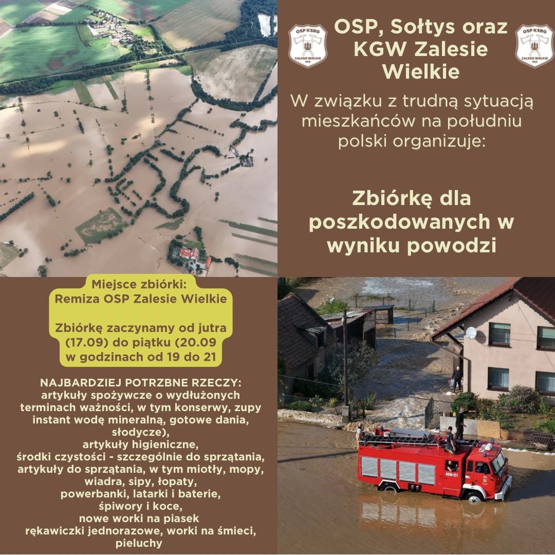 Plakat z informacją jak w treści