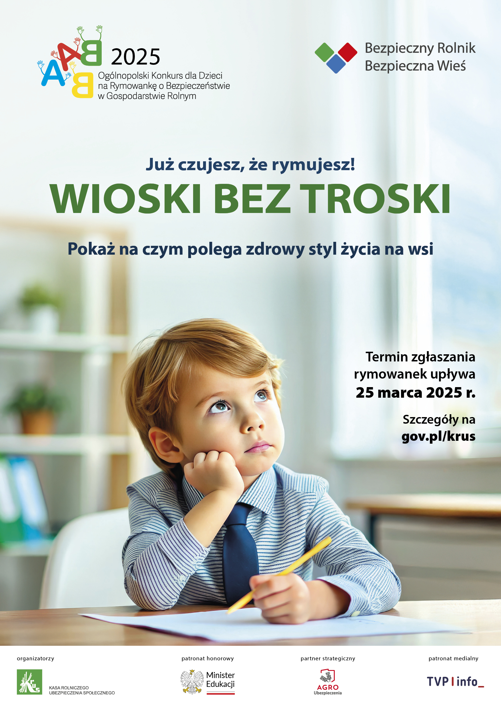 Plakat z informacją jak w treści