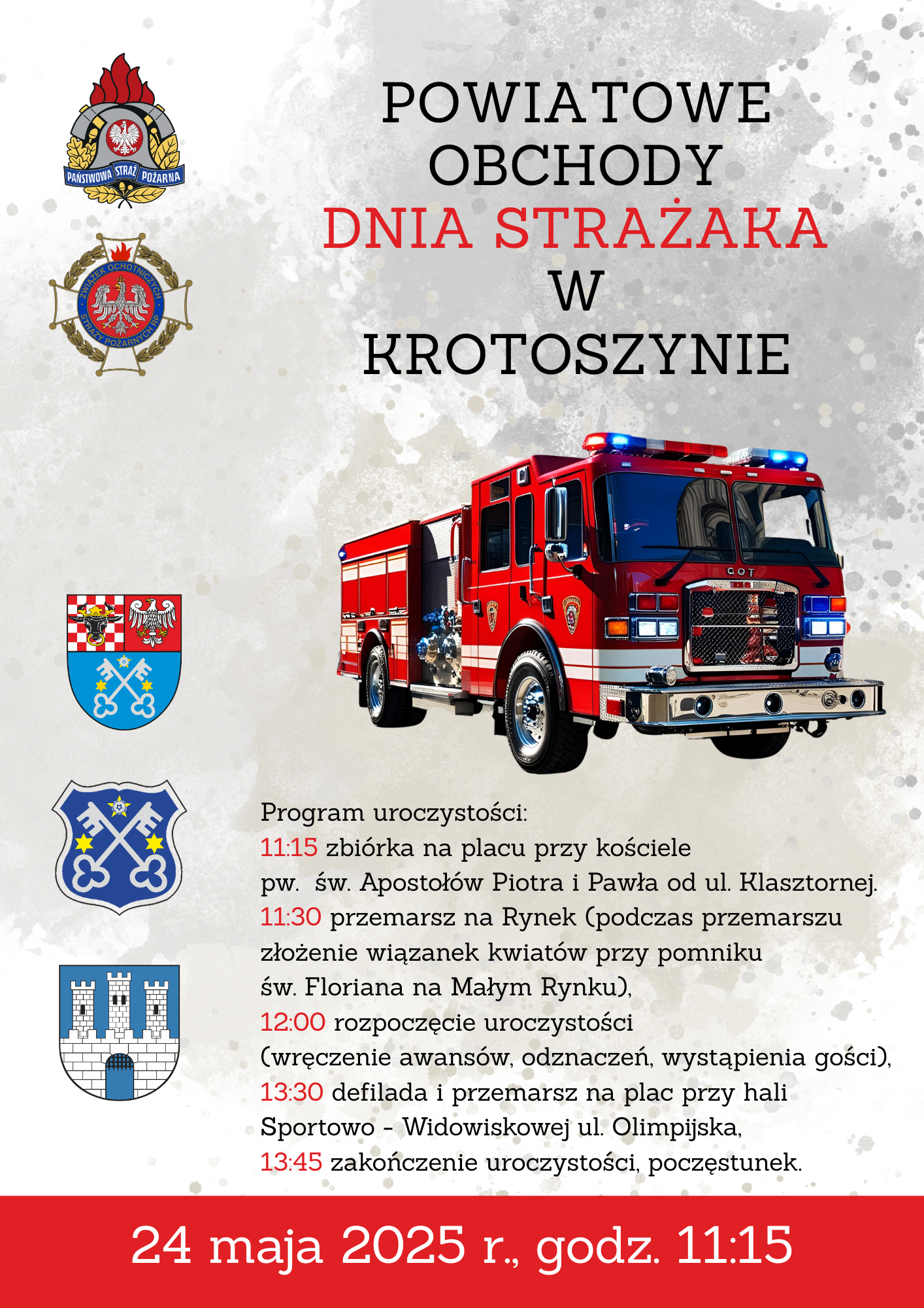 Plakat z informacją jak w treści