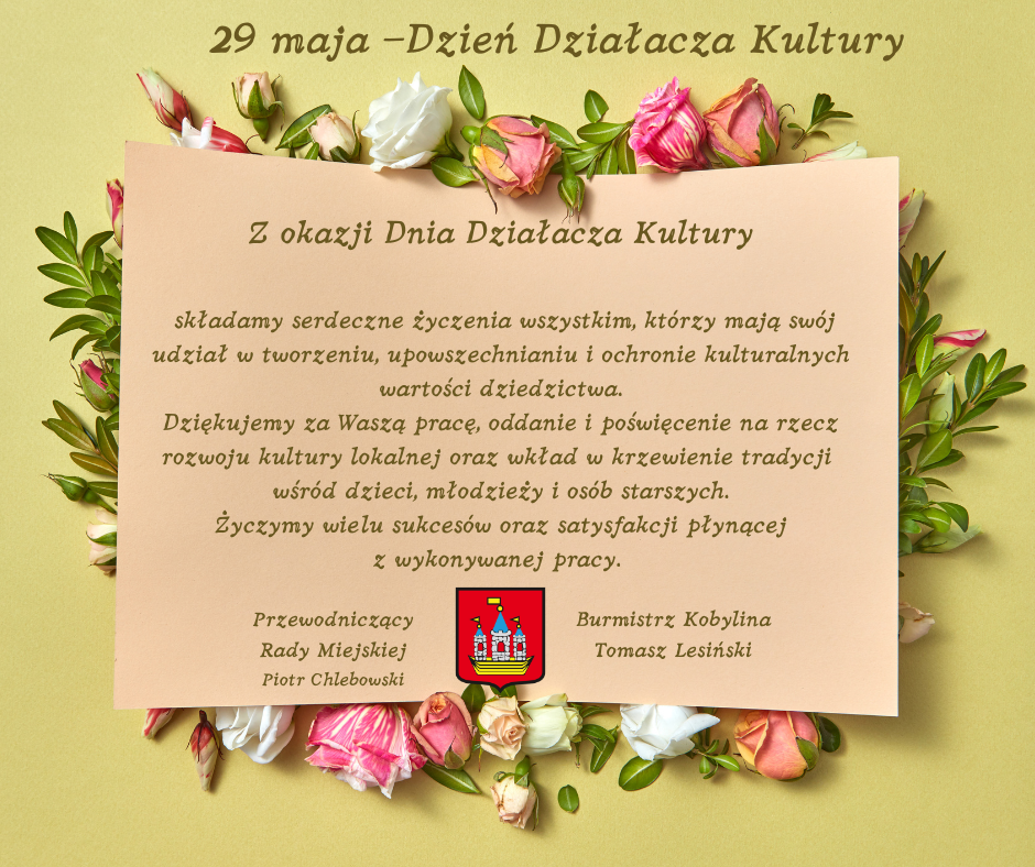 Plakat z informacją jak w treści