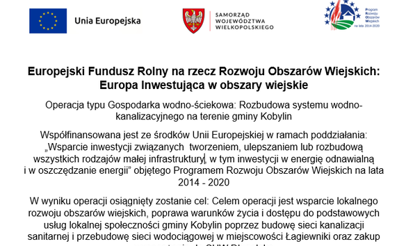 plakat z Informacją w treści 