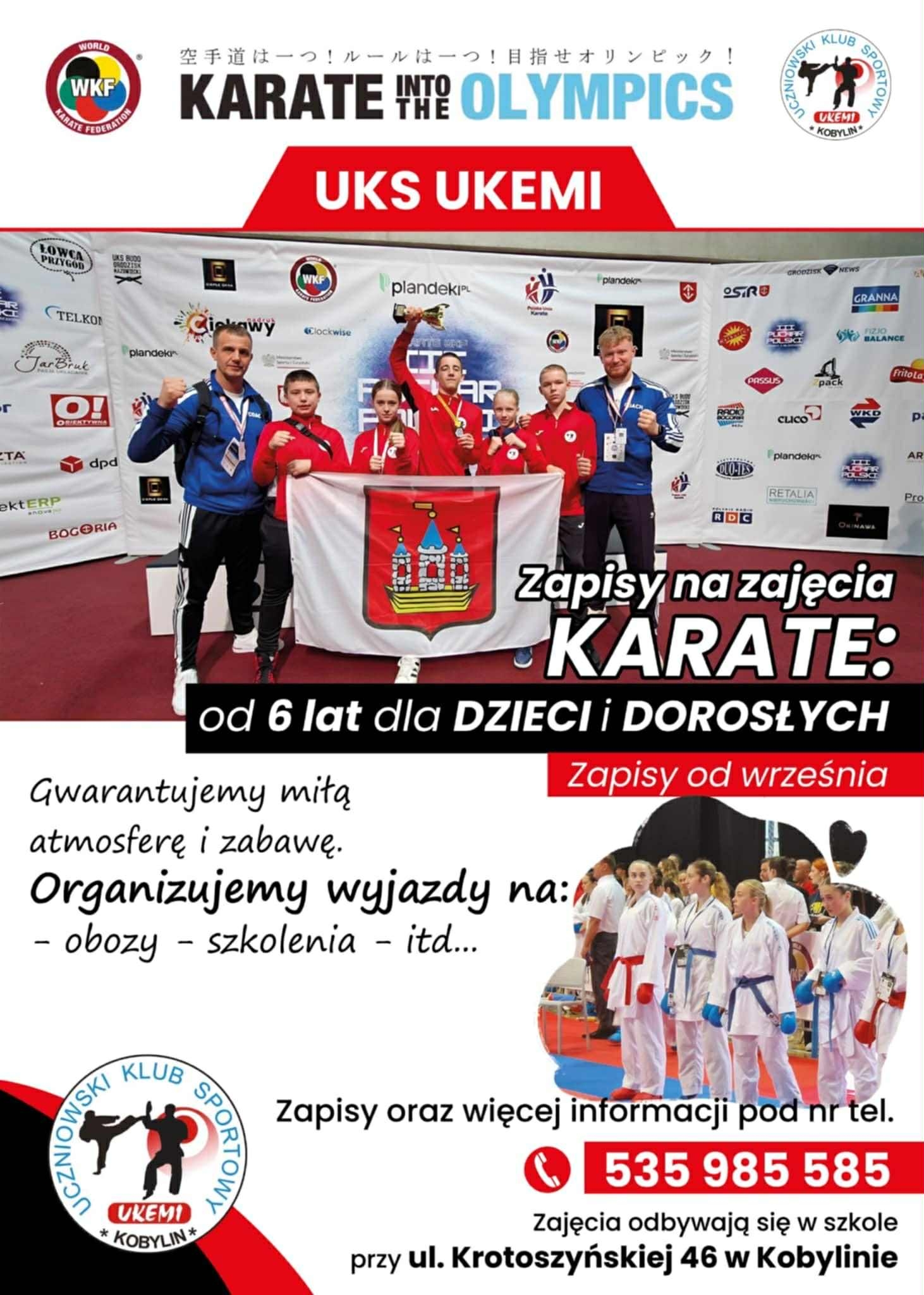 Plakat z informacją