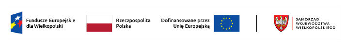 znakFunduszy Europejskich, znak barw Rzeczypospolitej Polskiej , znak Unii Europejskiej, herb Wojew&oacute;dztwa Wielkopolskiego 